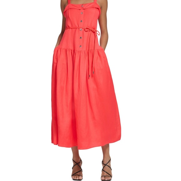 KARL LAGERFELD PARIS . Chic stile . MAXI DRESS / imported - Picture 1 of 5